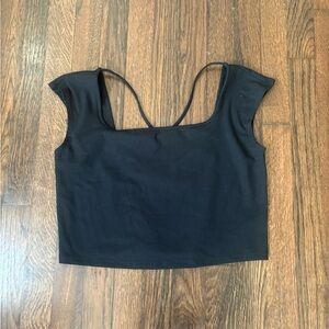 Wild fable cropped black top women’s XL